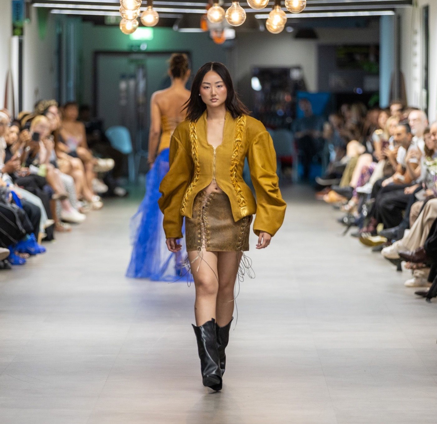 LCCA fashion show runway model Jane Lei, TDA London